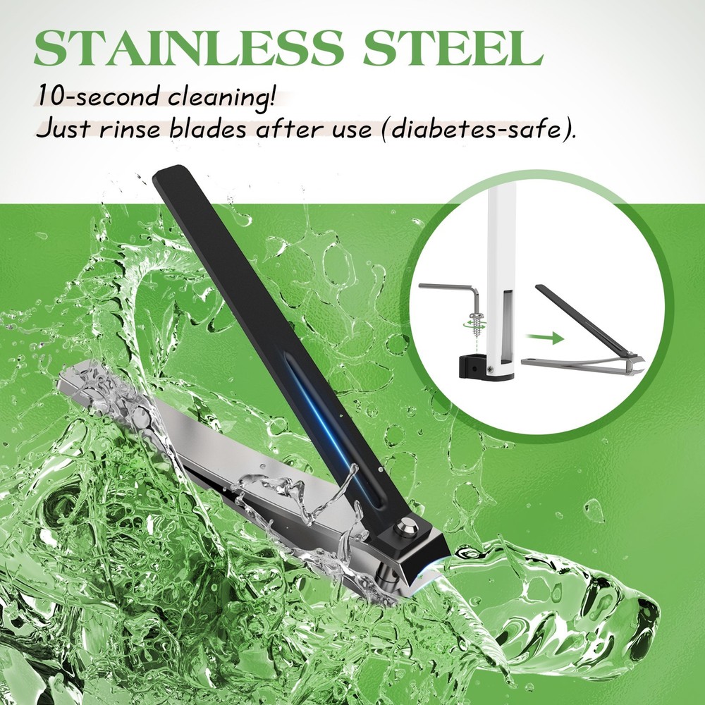 [Updated] 24" Foldable Long Handle Toenail Clippers for Seniors & Thick Nails