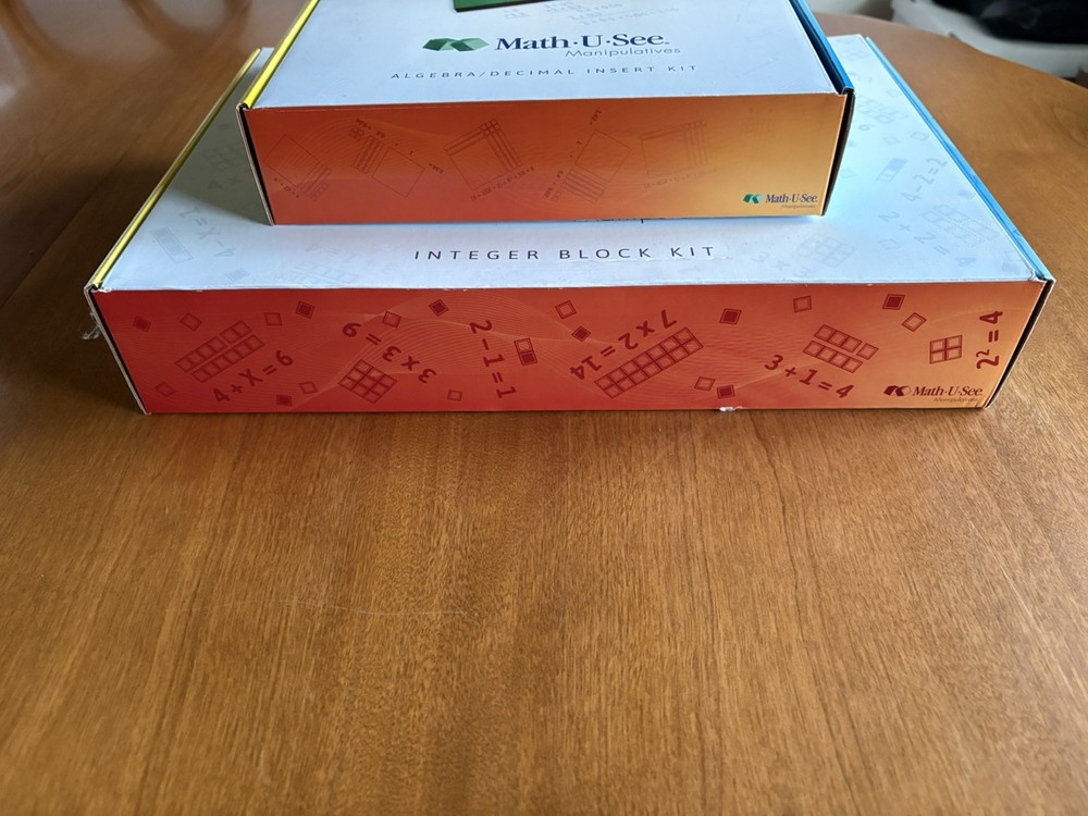 Math-U-See Integer Block Kit AND Algebra/Decimal Insert Kit Homeschool Math