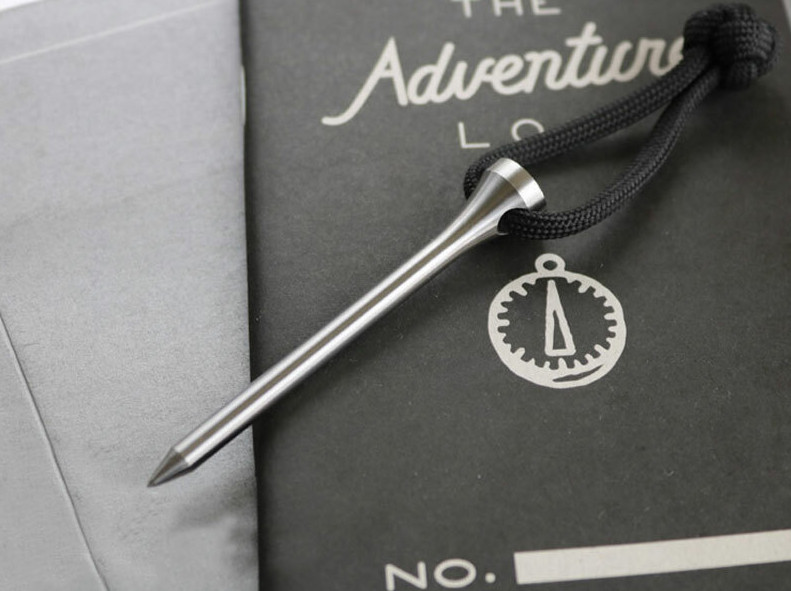 PTS Professional Tee Solid Titanium Alloy Golf Tee 2 3/4" 70mm Keychain EDC Tool