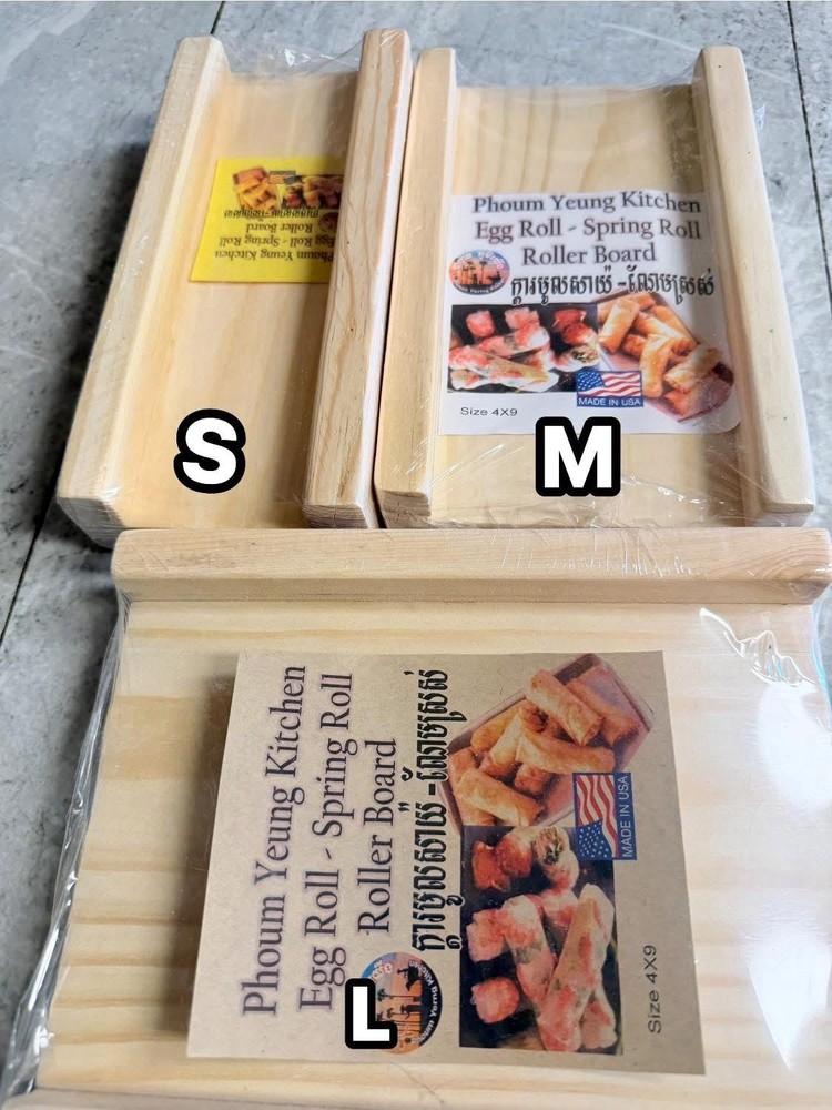 Egg Roll - Spring Roll Roller Board. (3 Size S,ML,) 2.5x9, 4x9 & 5.5x9. $30