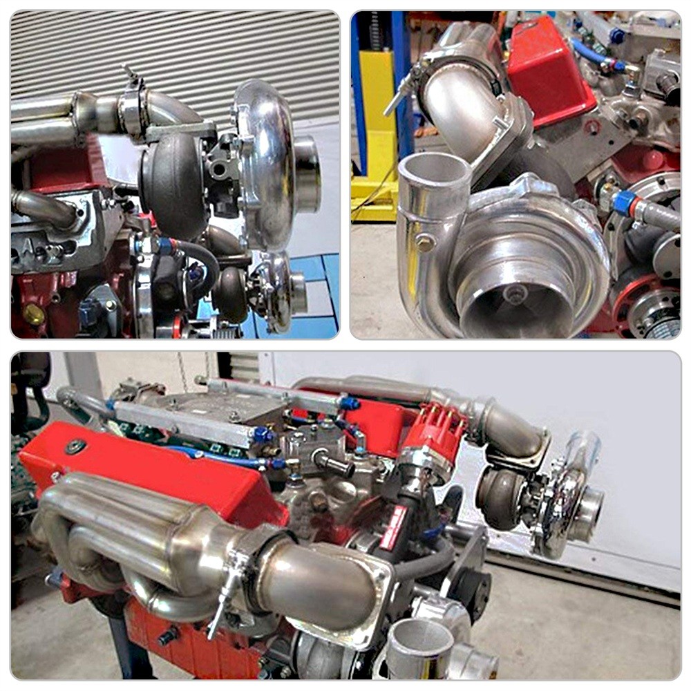 2.5" 63mm Vband 90 Degree Steel Cast Elbow Adapter Flange For T3 T4 Turbo SL