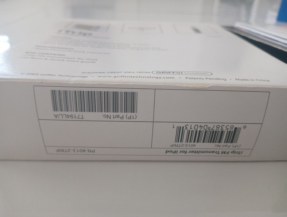 Griffin iTrip FM Transmitter White for Apple iPod