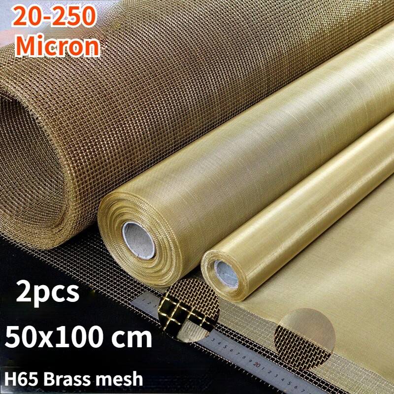 Mesh Dense Filter Pure Brass Woven Wire Screen Net EMF Shielding DIY Fabric Trim
