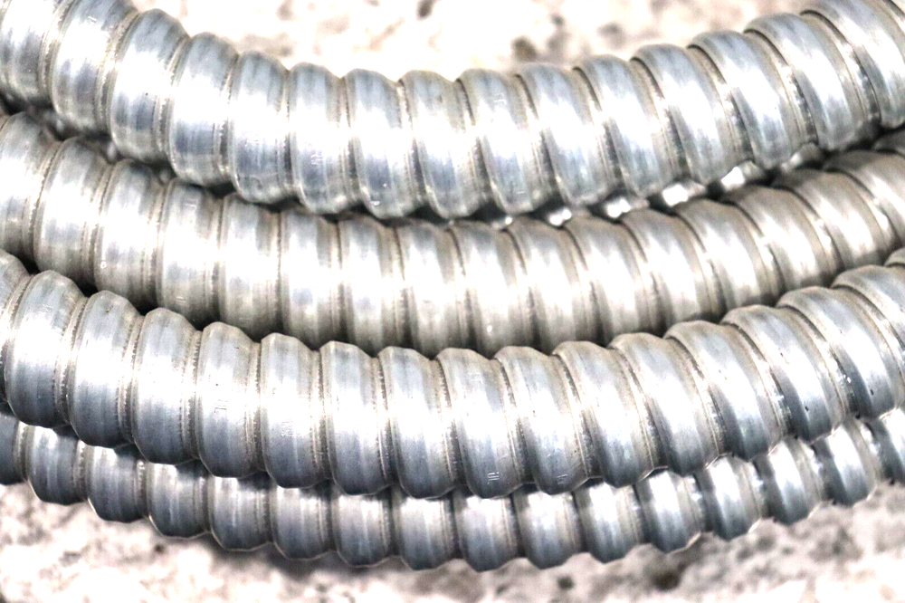 Steel Flexible Electrical Conduit, 3/4 in Diameter, Variable Lengths Available
