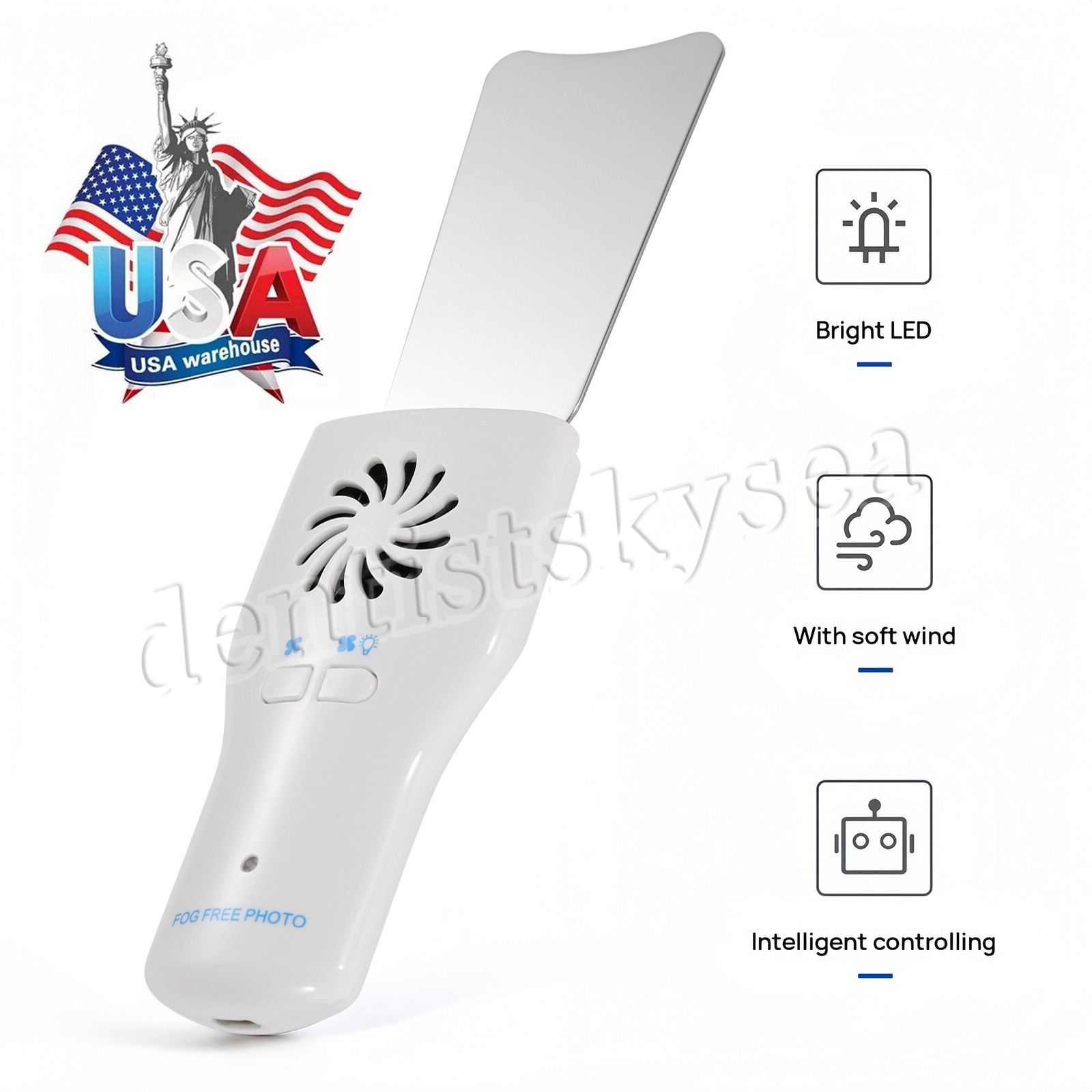 Dental Occlusal Mirror Fog Free LED Intra Oral Photo System 4*Mirrors Antifog