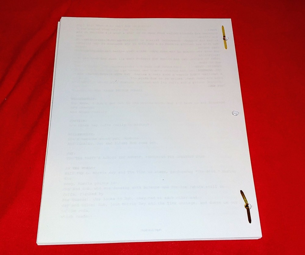 Kevin Smith & Jason Mewes Signed JAY AND SILENT BOB STRIKE BACK Script (JSA COA)