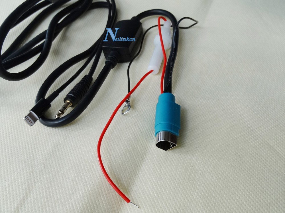 ALPINE KCE-236B AUX INTERFACE CABLE ADAPTER iPhone 5 5s 6 6S