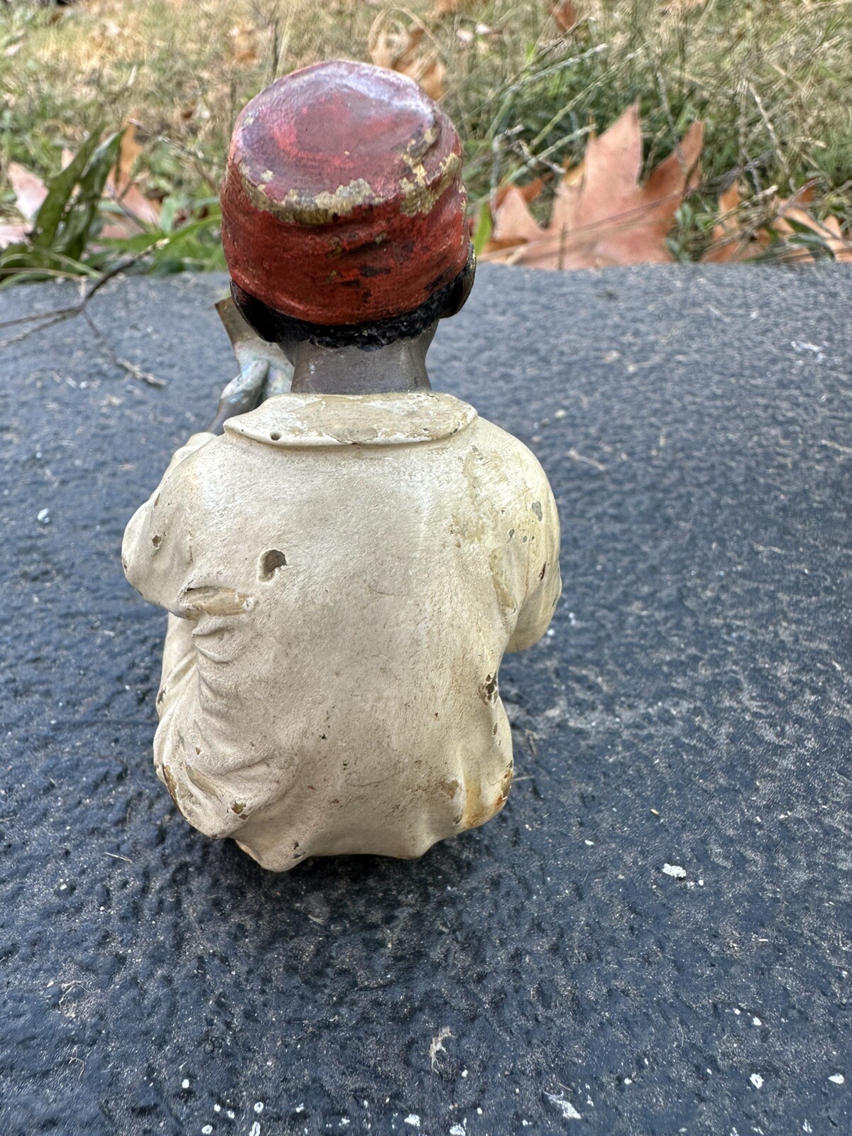Wonderful Antique Bronze Boy Writing the Arabic