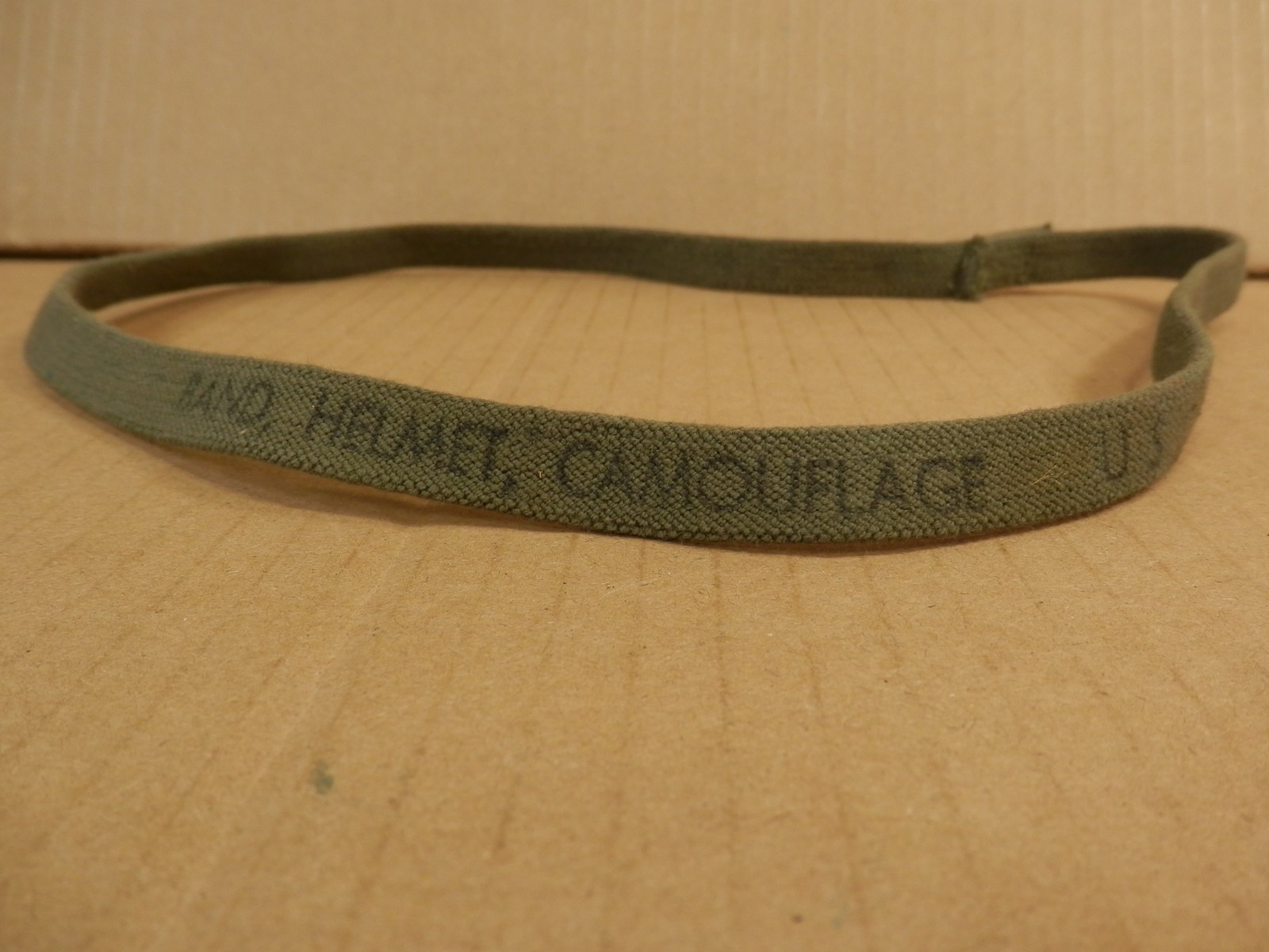 Vietnam Era US M1 Helmet Band Camouflage NO Cat Eyes Elastic USMC US Army