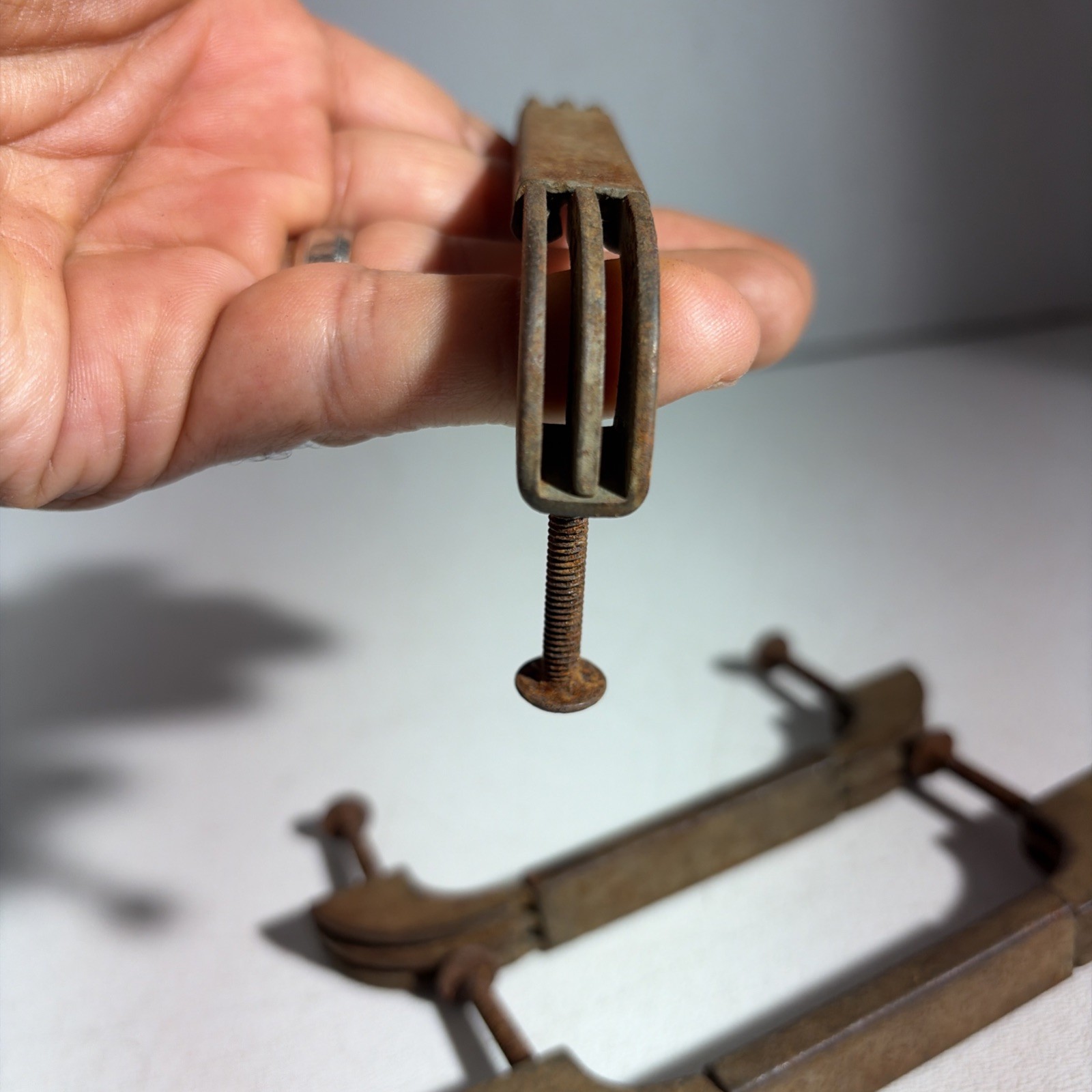 Vintage Art Deco Mid Century Modern Rustic Drawer Pulls Handles Set Of 3