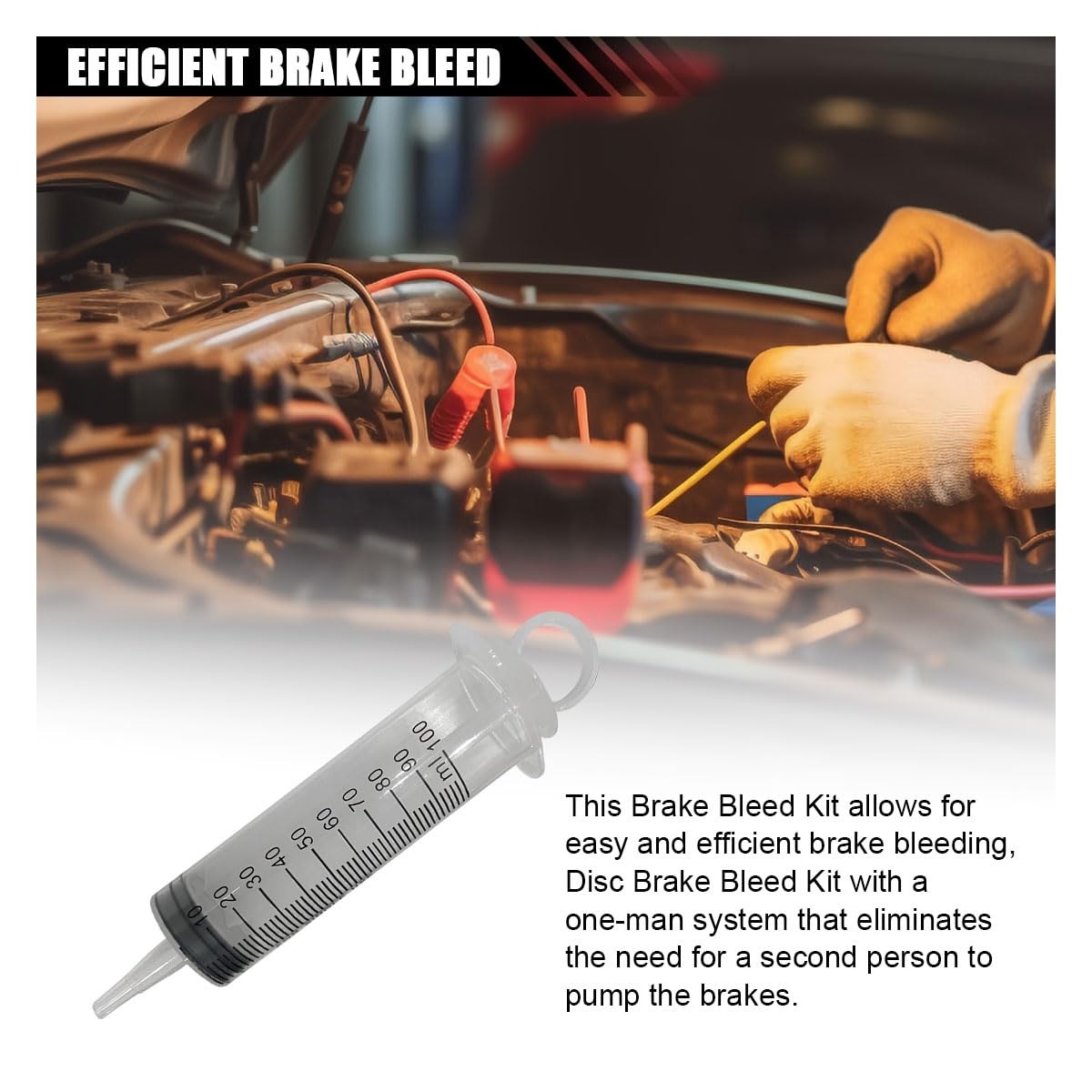 Brake Bleed Kit Hydraulic Disc Clutch Bleeder Syringe Tool Universal