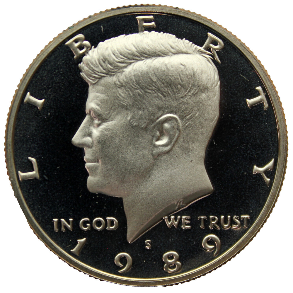 1989-S Proof Kennedy Half Dollar