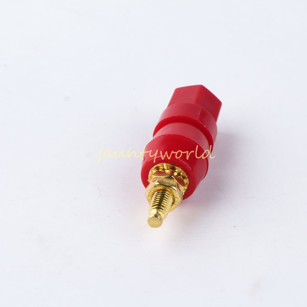 2pcs Binding Post Speaker Cable Amplifier Banana Plug Jack Connector