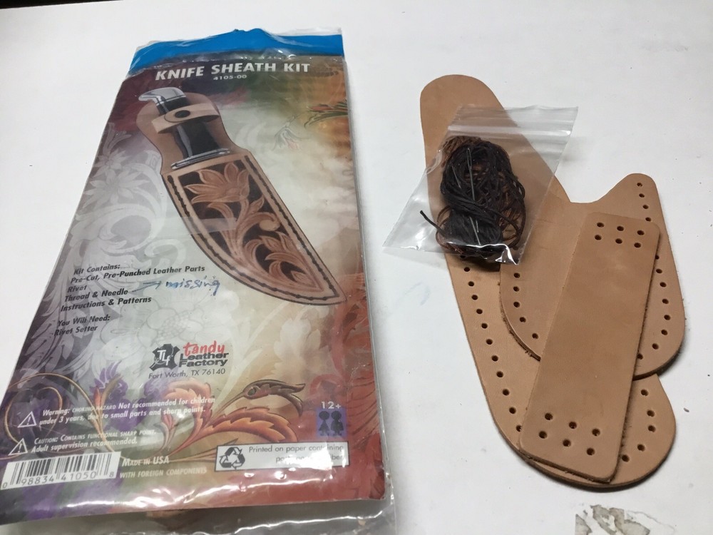 Knife Sheath Missing ThreadNeedle,Knife Pouch Missing Instructions Opened Bags
