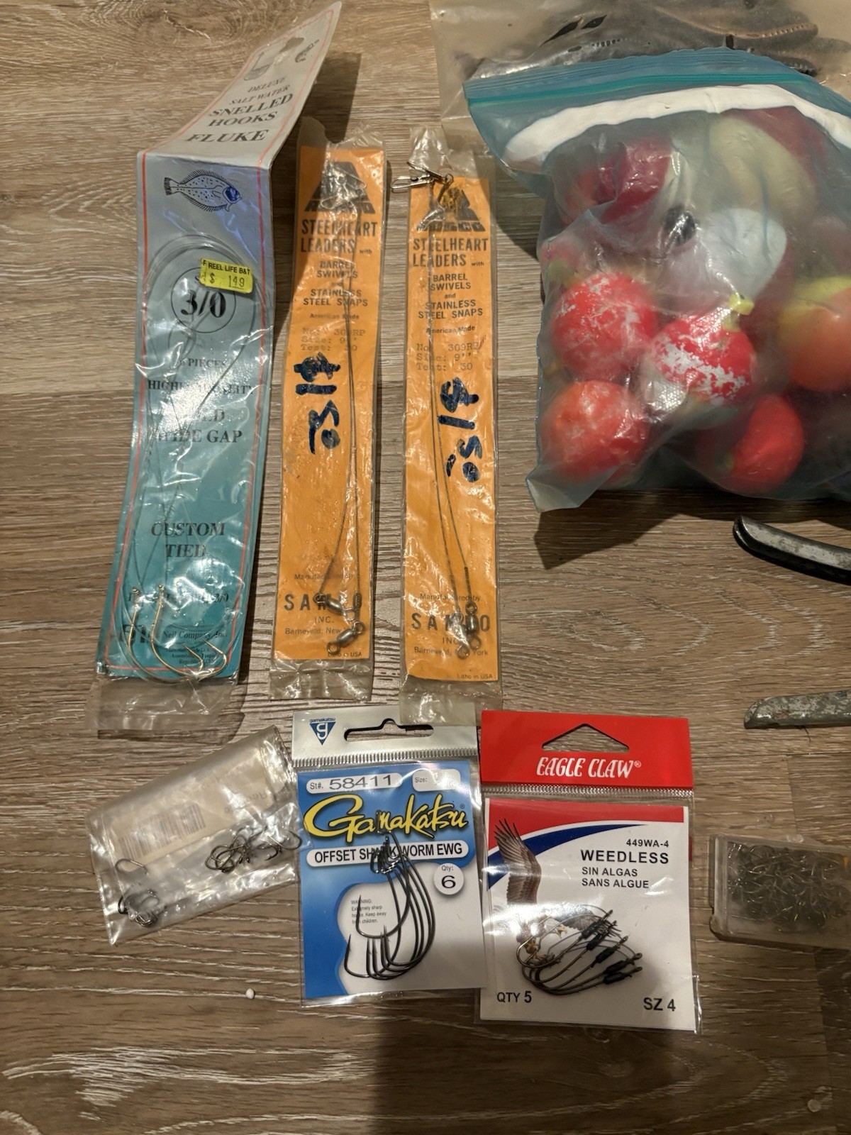 Fishing Bundle: Lures, Sinkers, Hooks, Bobbers, Tackle Box & Misc - Fast Ship!