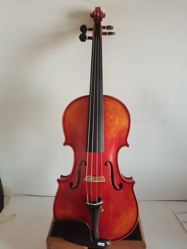 Master 4/4 violin Stradi model 1pc Solid flamed maple back spruce top K0070