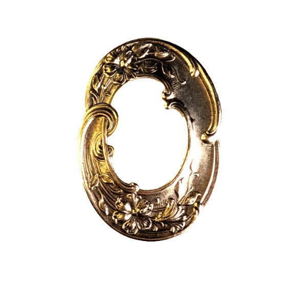 Brass Stamping Frame Backless Design Rectangle Oval PeepHole Frame 72-77mm 1ct