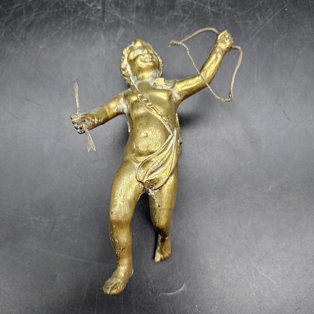 Solid Brass Cupid Architectural Salvage 7"