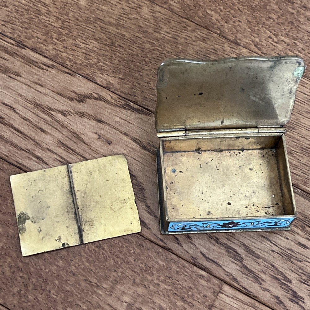 French Champleve Enamel Bronze Three Piece set