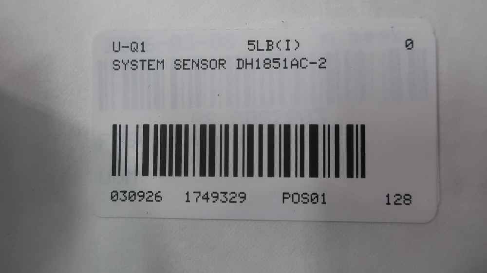System Sensor DH1851AC-2 Smoke Duct Detector