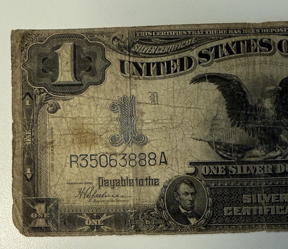 1899 $1 Black Eagle Silver Certificate VG