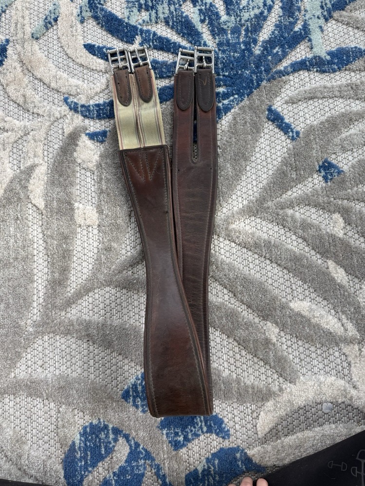 48” Crosby Brown Leather  Girth