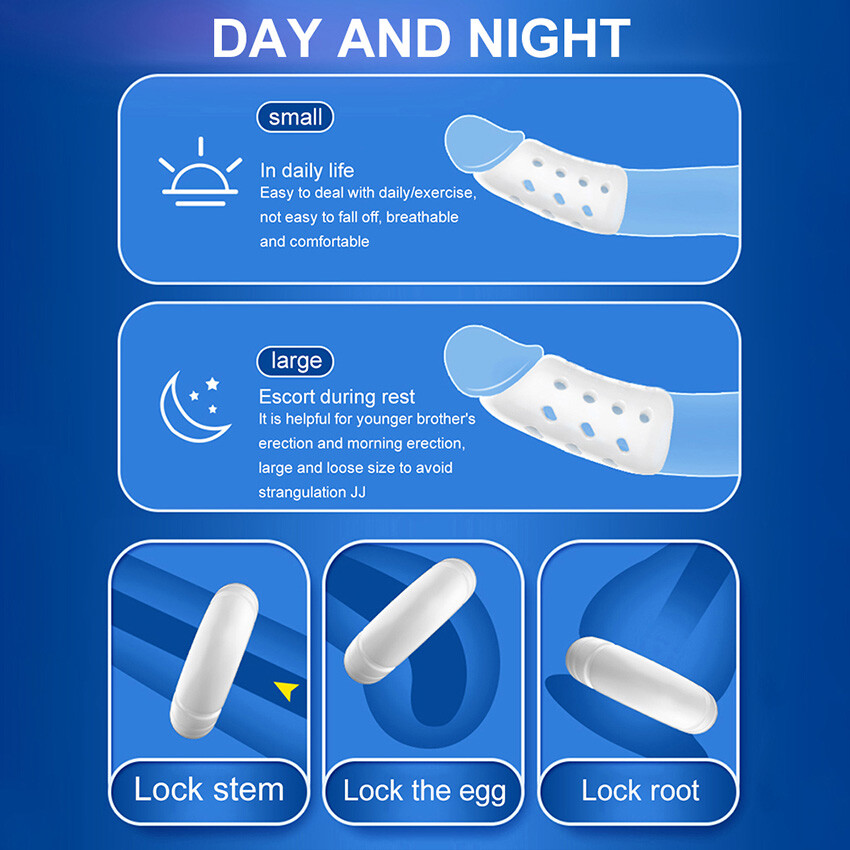 5PCS Reusable Silicone Penis Sleeve Male Ejaculation Delay Ring Set For Men US