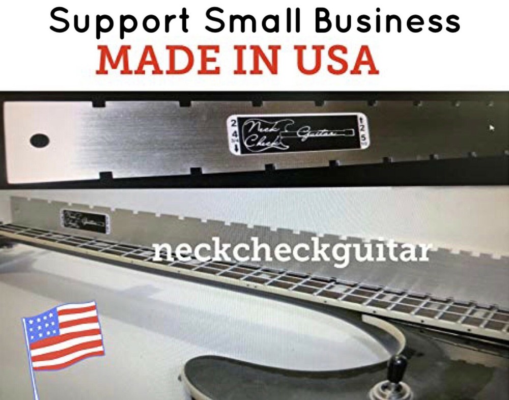 BARITONE  Guitar Neck (Notched) Straight  Edge- LUTHIER TOOL