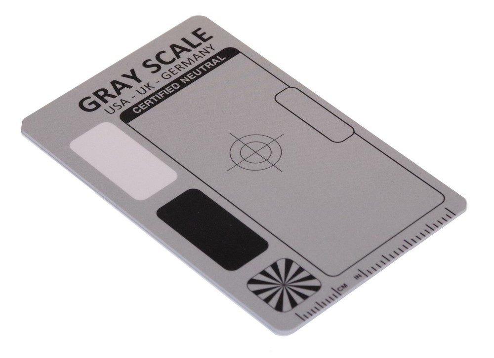 gray scale pocket card - image calibration color scale with ruler
