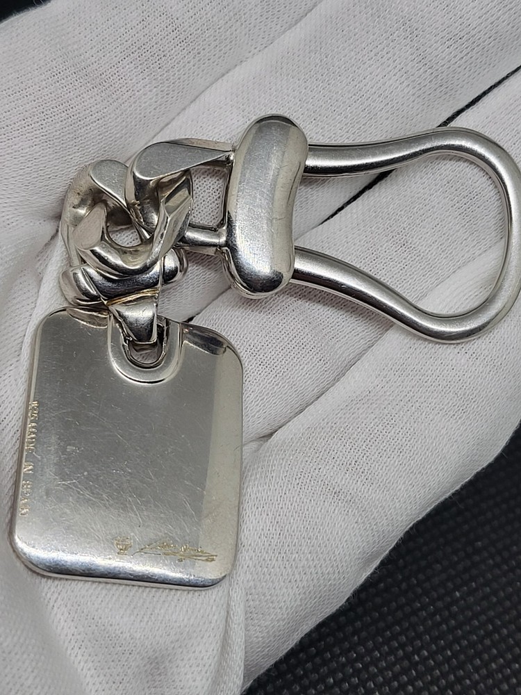 Signed Pedro Duran Spain SOLID REAL Sterling Silver 925 Keychain