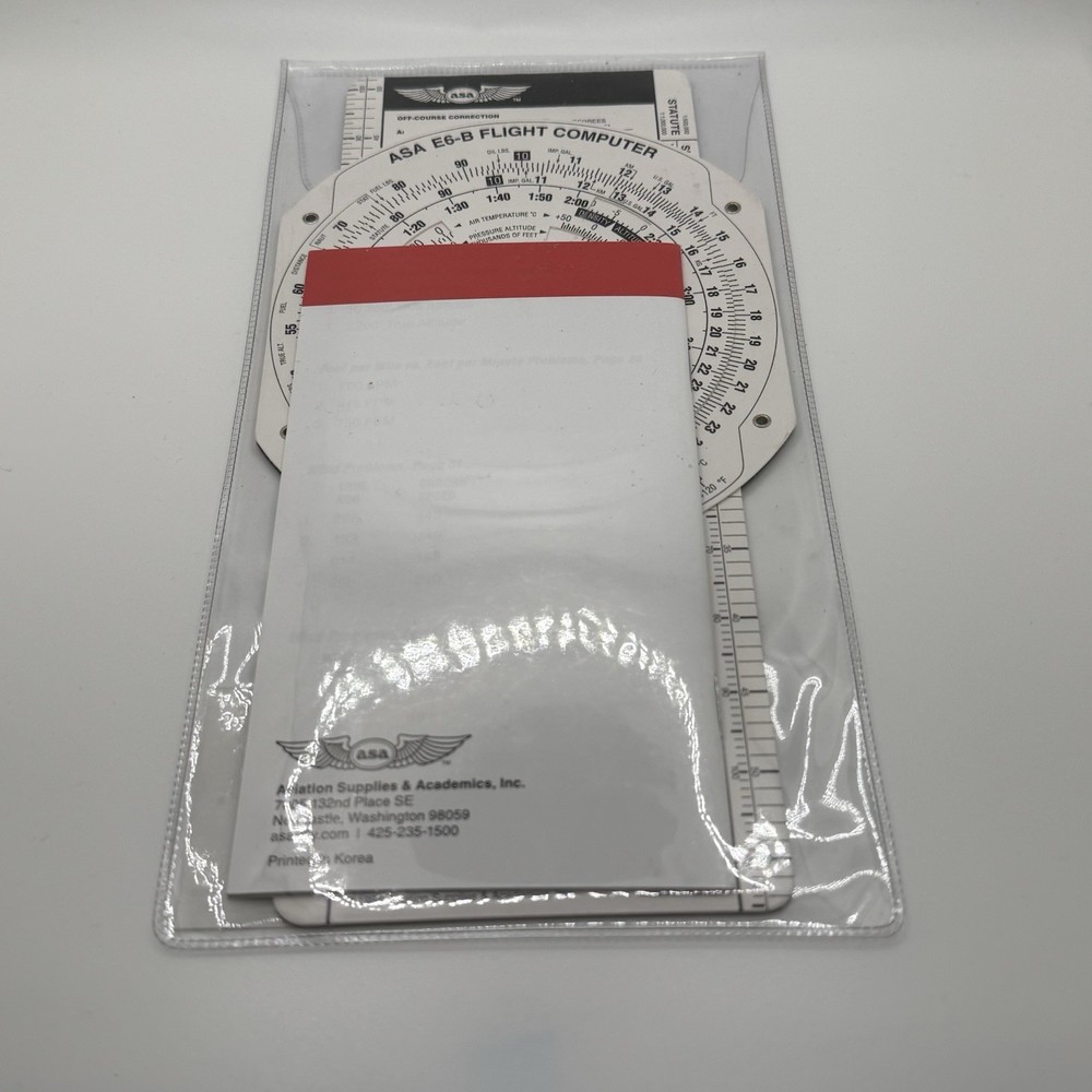ASA E6-B Flight Computer with Instructions E6B Sealed