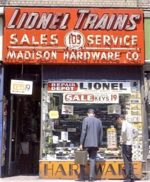 RARE STILL MADISON HARDWARE LIONEL TRAINS STORE