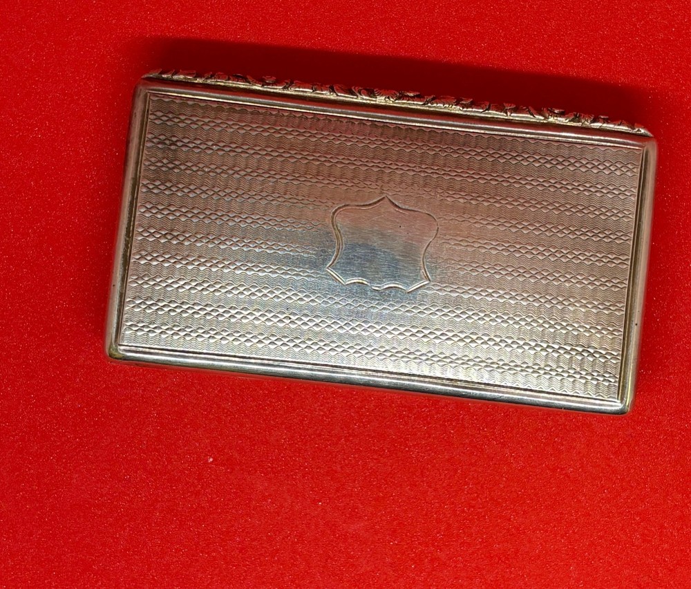 Heavy solid sterling silver antique snuff box 1840 79.5g 2.5OzT