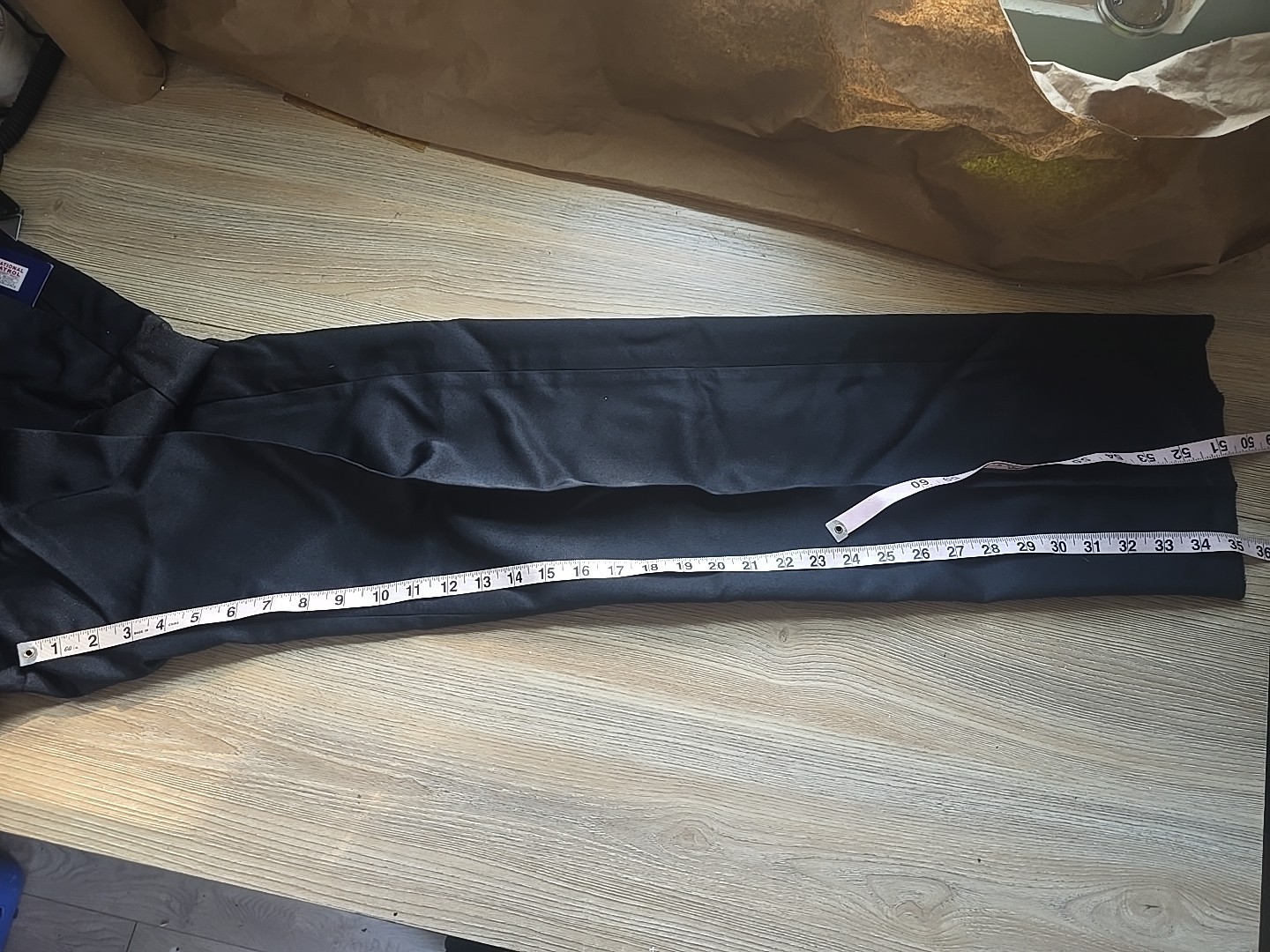 National Patrol Security Pants MENS 38 Navy Blue Polyester 3000 NVY Unhemmed