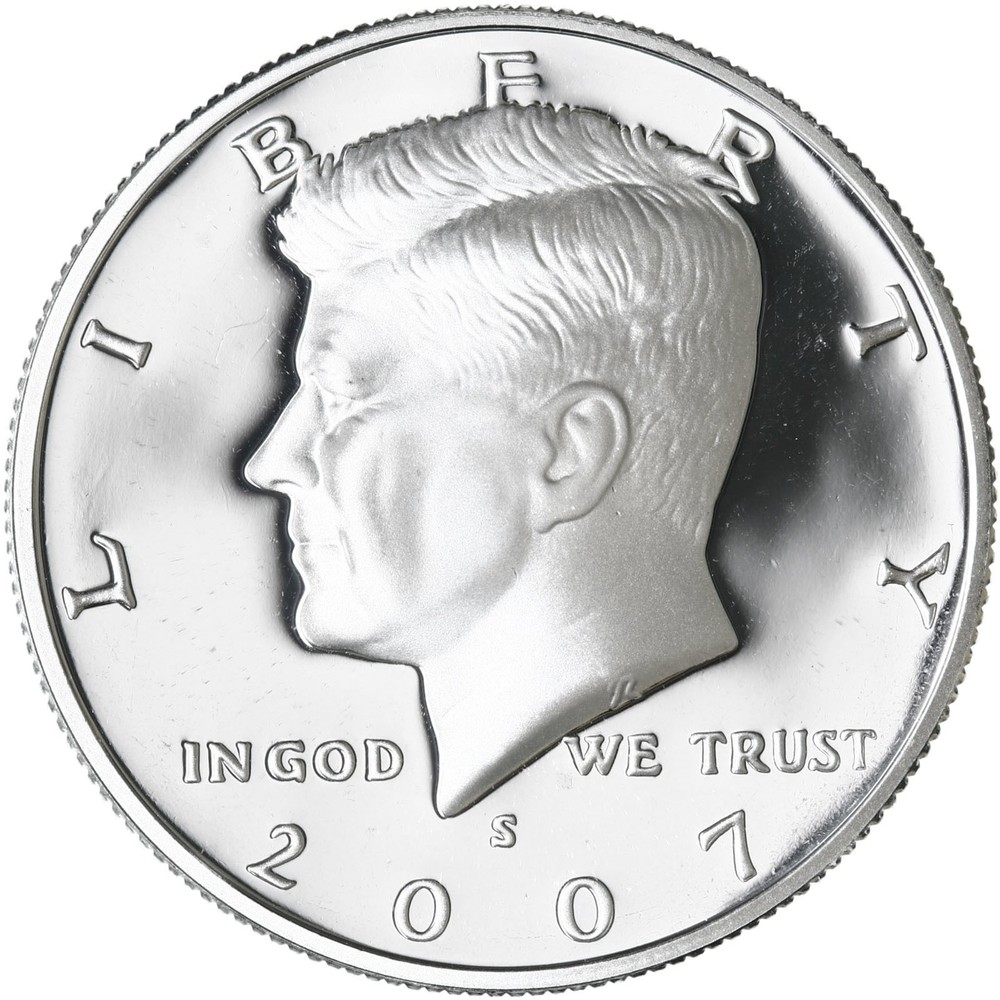 2007 S Kennedy Half Dollar Gem DCam Proof 90% Silver