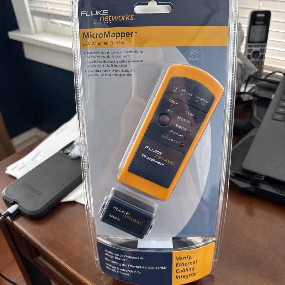 Fluke Network MicroMapper MT-8200-49A Wiremap Checker - New in unopened Package