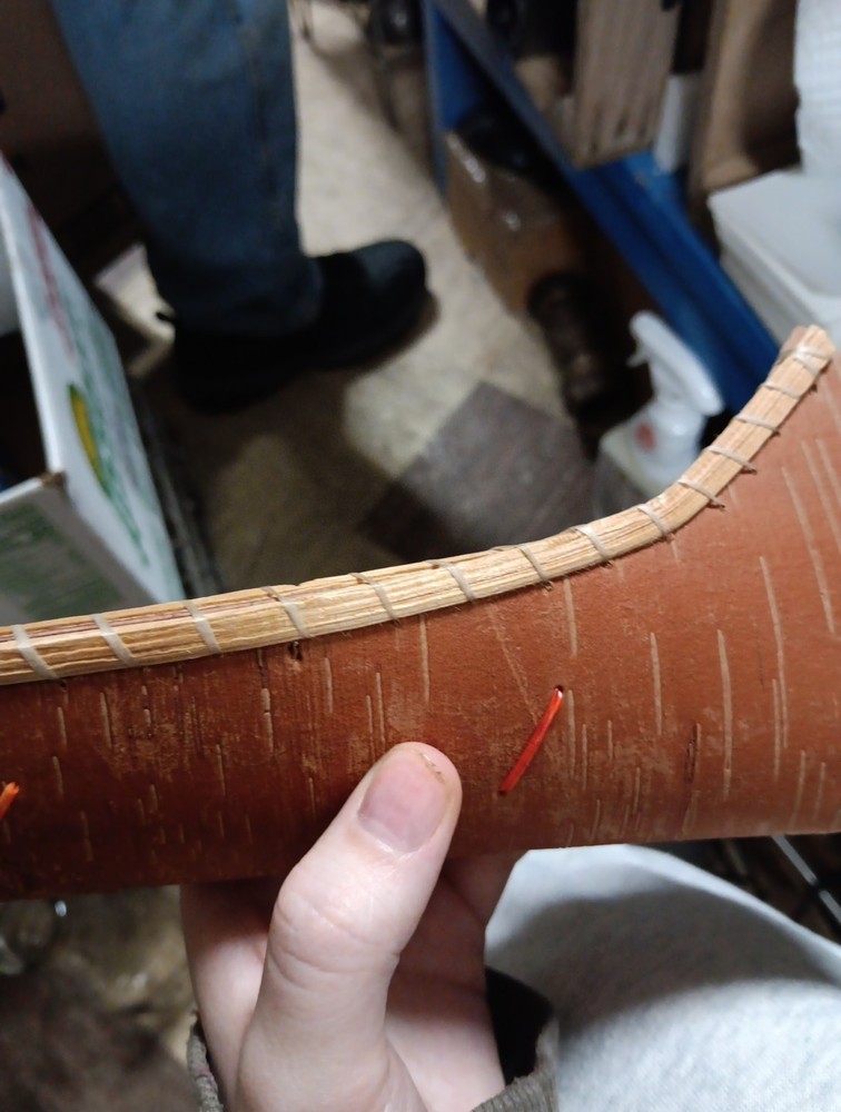 Handmade Birchbark Canoe
