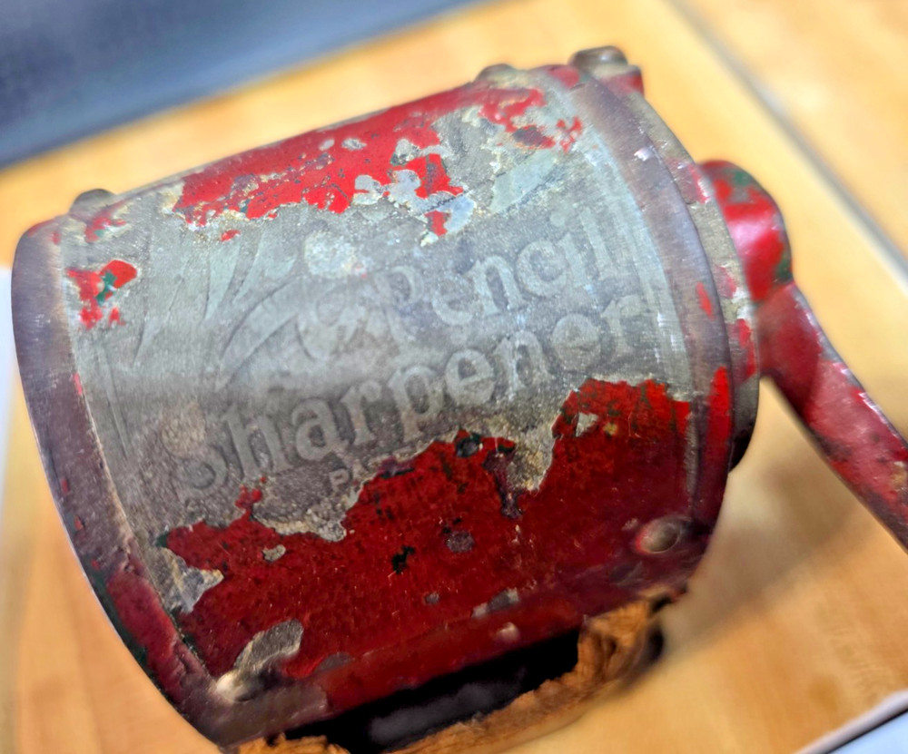 Antique 1920s "Wizard" Pencil Sharpener, Automatic Pencil Sharpening Co, Chicago