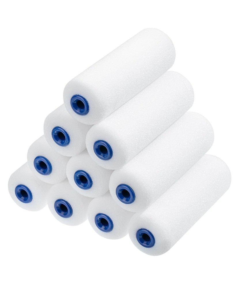 Bates Foam Paint Roller Covers, 10 Pack, 4 Inch, Paint Roller 4 Inch, High De...