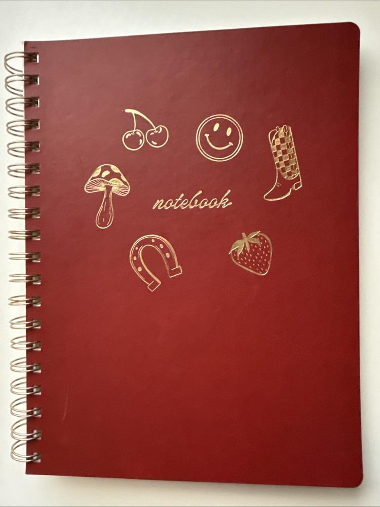 Fringe Notebook Maroon Charm Quality Paper Made In Korea