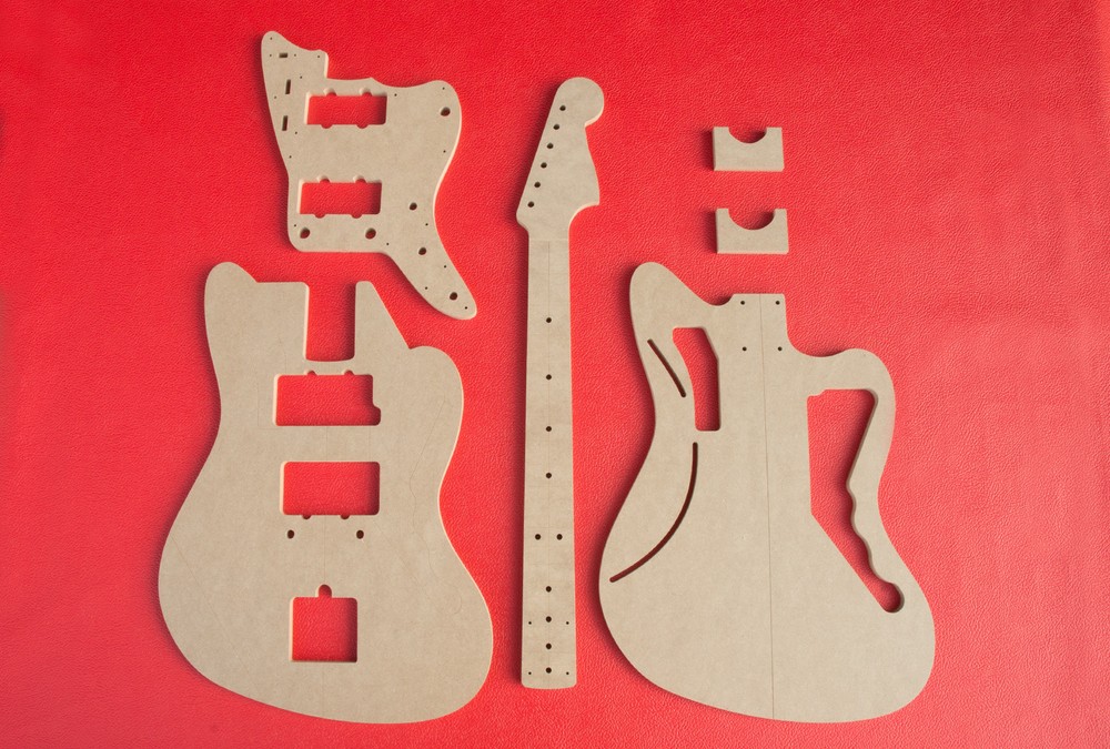 Jazzmaster Router Template Set wNeck and Pickguard CNC Luthier Tools 1/2" MDF