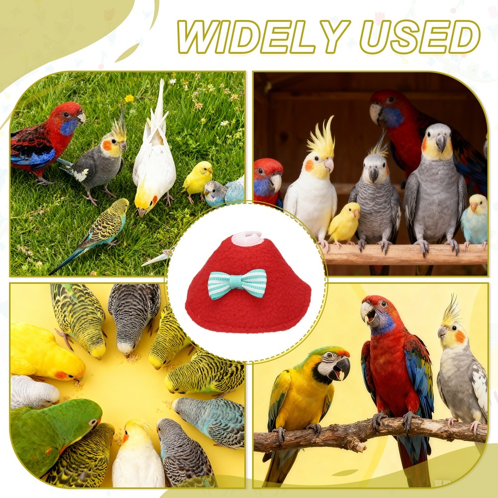 Bird Collars Bird Cone Collar Protective Cones (Yellow, S, 3 Pcs)