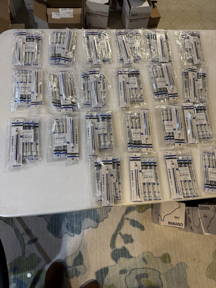 22 Packs Tombow MONO Zero Precision Eraser Pen + Refills (2.5mm Rectangle)