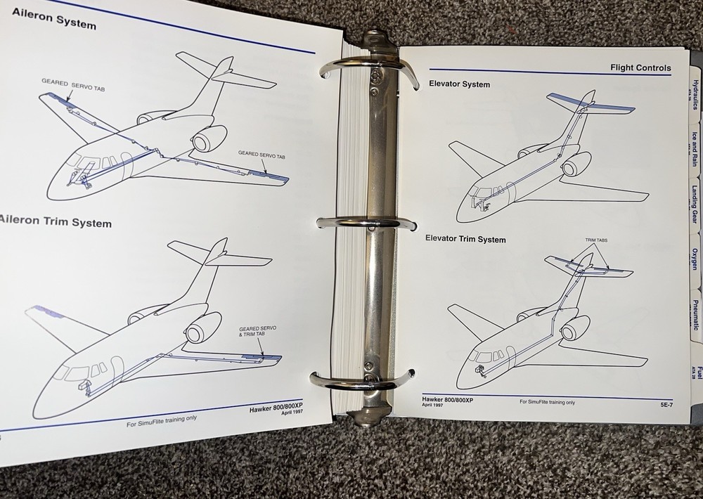 SimuFlite Hawker 800/800XP Technical Manual