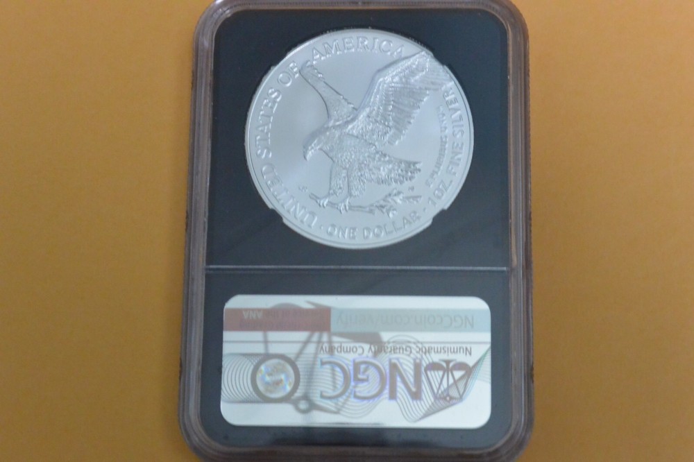 2023 American Silver Eagle First Day Issue NGC MS70 David Ryder Signed