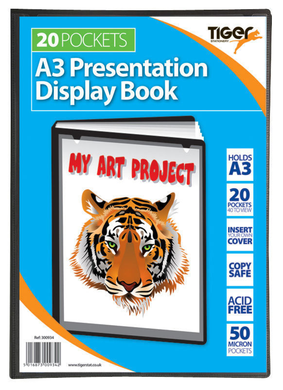 10 X Presentation Display Book A3 20 POCKETS