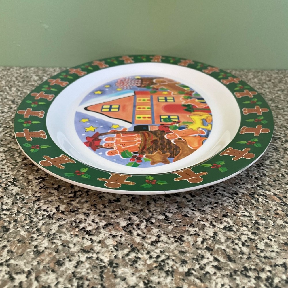 Gingerbread Man & House Melamine Serving Platter