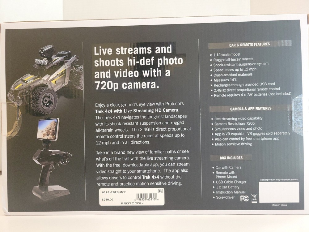 protocol trek 4x4 R/C Car With Live Streaming HD camera (C4)