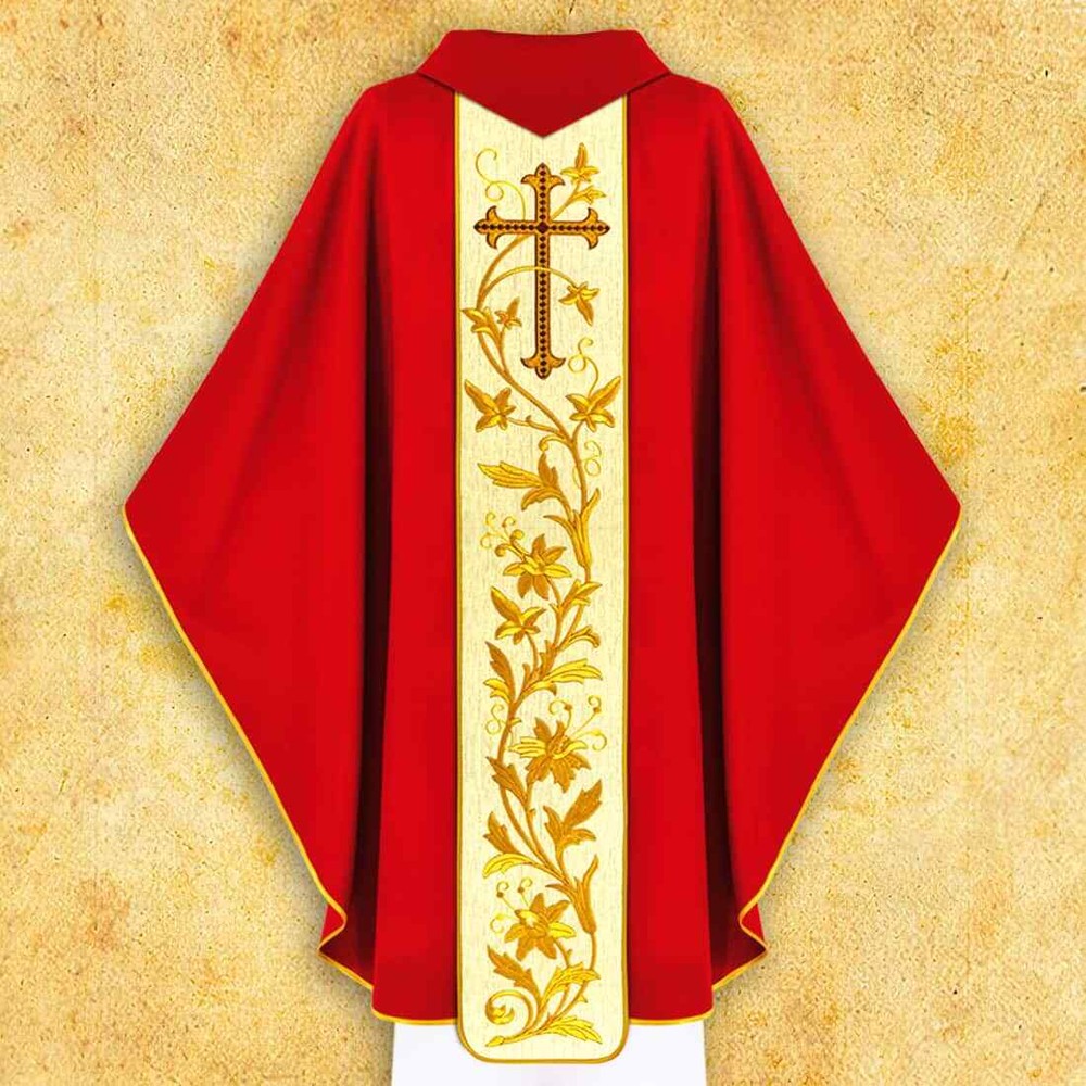Chasuble embroidered "St. Catherine"