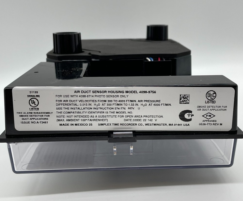 Simplex 4098-9756 Duct Detector - Same Day Shipping (SEALED)